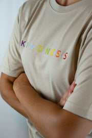 Oversized Premium T-Shirt | Kindness | sand