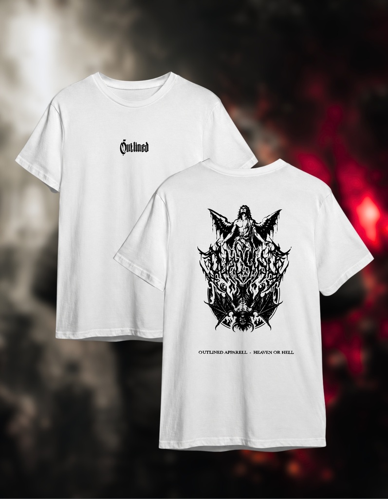 HEAVEN OR HELL TEE - WHITE